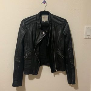 Zara Black leather jacket